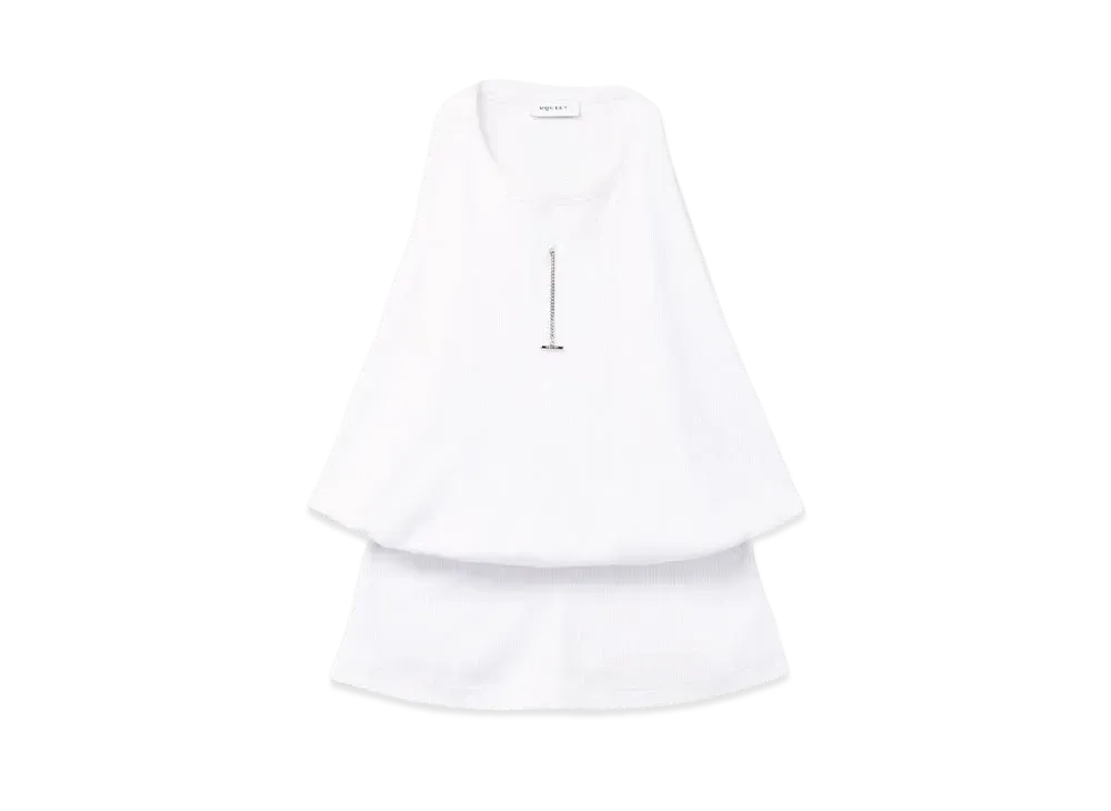 Alexander McQUEEN Ribbed Tank Top "White"