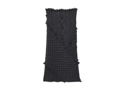 Alexander McQUEEN Cable Knit Pencil Skirt "Gray"