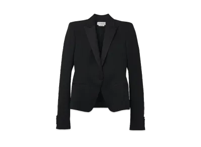 Alexander McQUEEN Single-Breasted Tuxedo Jacket "Black"