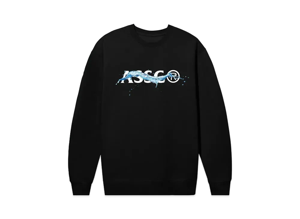 ANTI SOCIAL SOCIAL CLUB SUMMER 24 MAJOR DROP Liquidity Crewneck "Black"