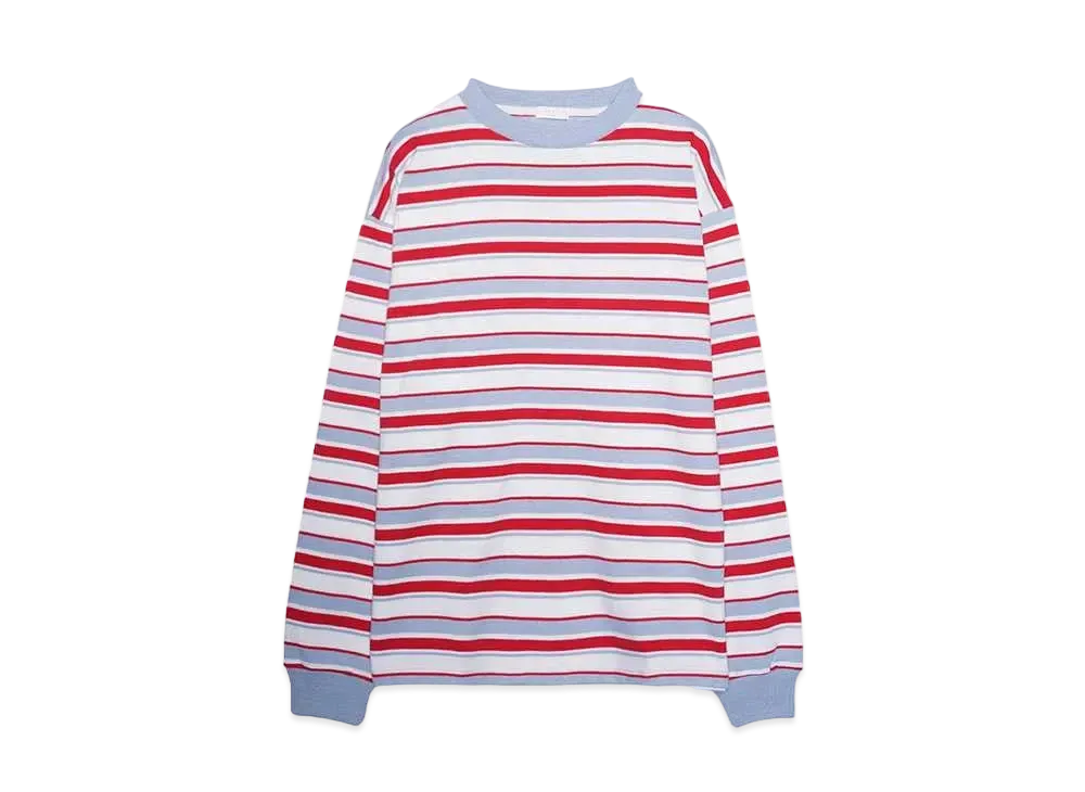 F-LAGSTUF-F BORDER L/S TEE "WHITE"