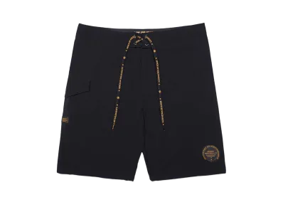RATS LOGO SURF SHORT "BLACK"