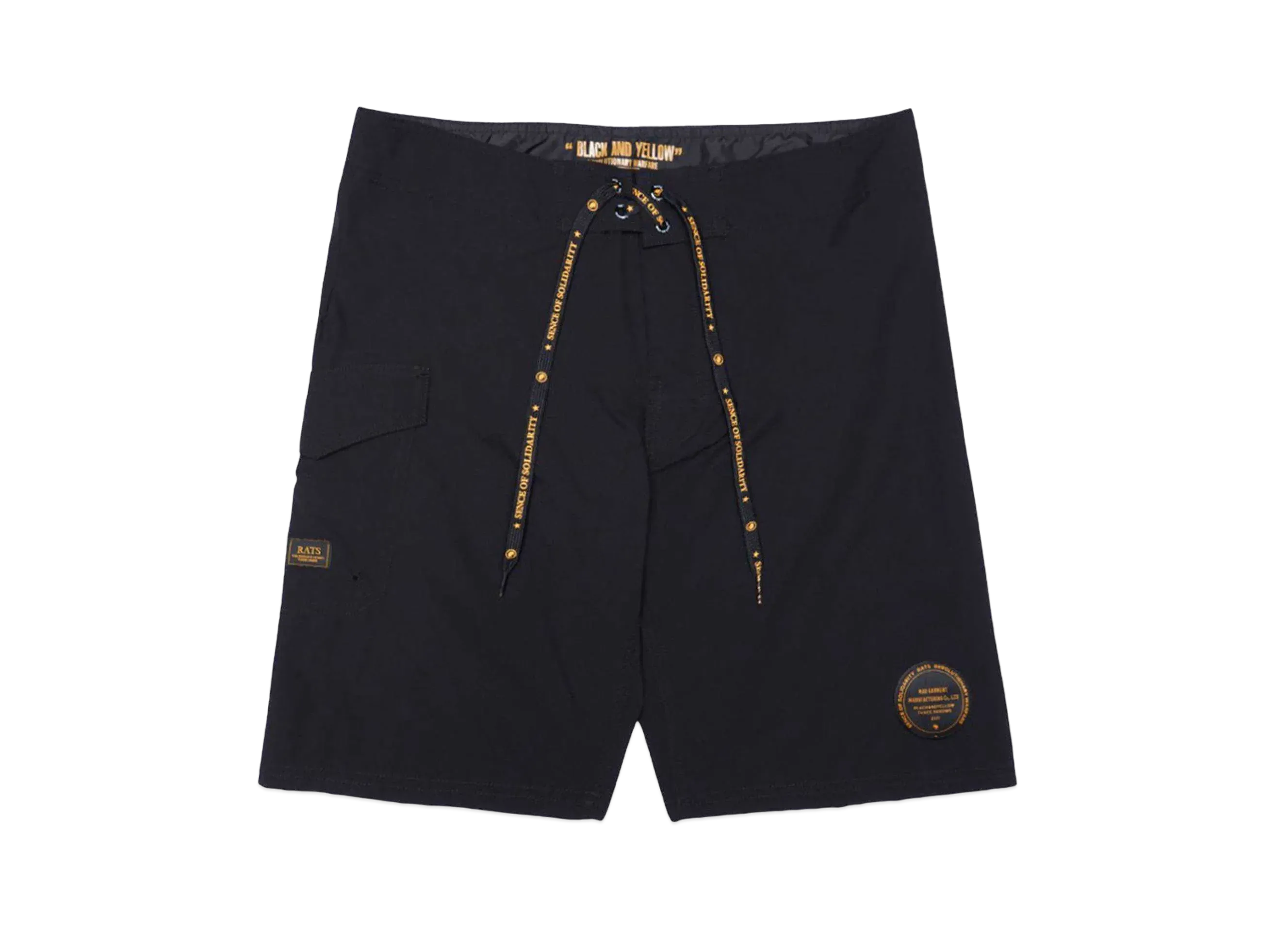 RATS SURF SHORT "BLACK"