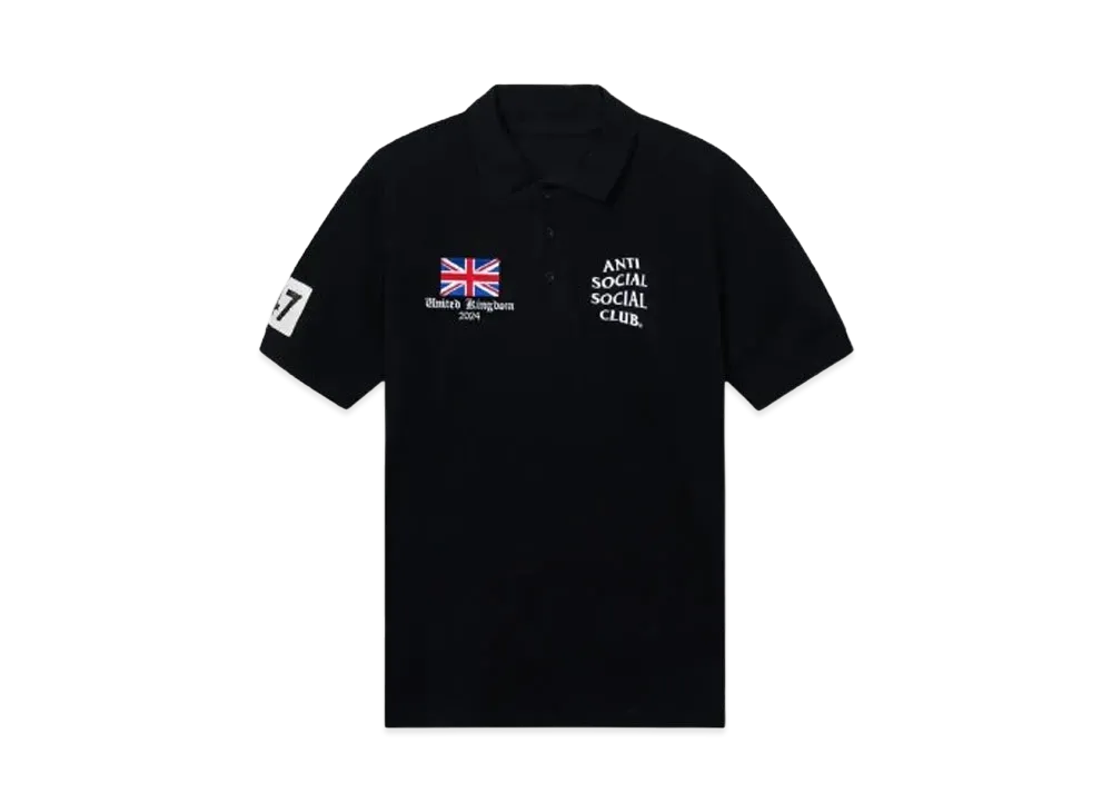 ANTI SOCIAL SOCIAL CLUB PARIS 2024 CAPSULE UK Polo "Black"