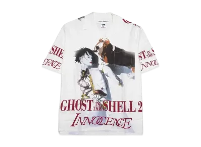 WACKO MARIA x GHOST IN THE SHELL 2 INNOCENCE Hawaiian Shirt "White"
