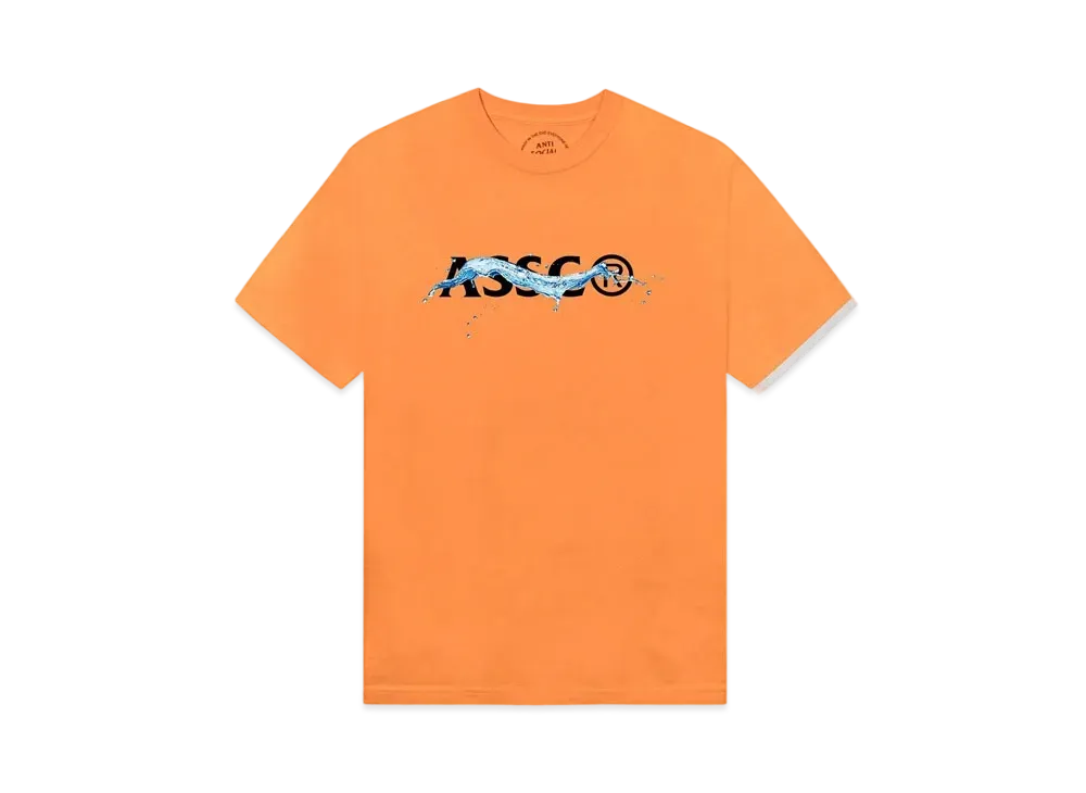 ANTI SOCIAL SOCIAL CLUB SUMMER 24 MAJOR DROP Liquidity Tee "Orange Sherbert"