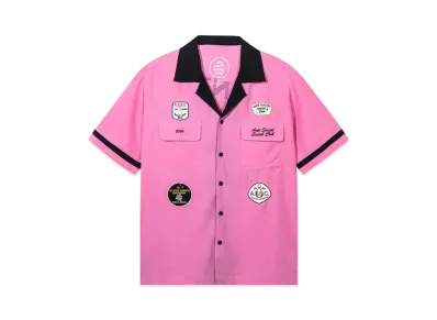 ANTI SOCIAL SOCIAL CLUB SUMMER 24 MAJOR DROP Dark Corners Bowling Shirt "Pink"