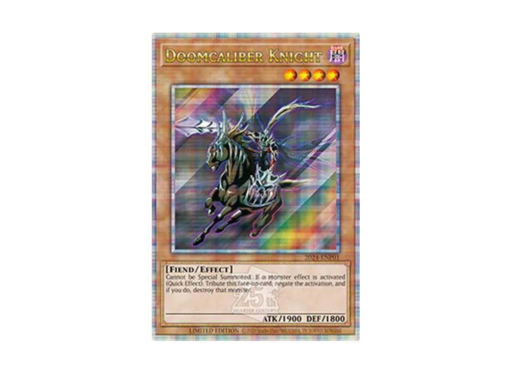 Doomcaliber Knight 25th SE [2024-EN001](遊戯王 ワールドチャンピオンシップ 2024)