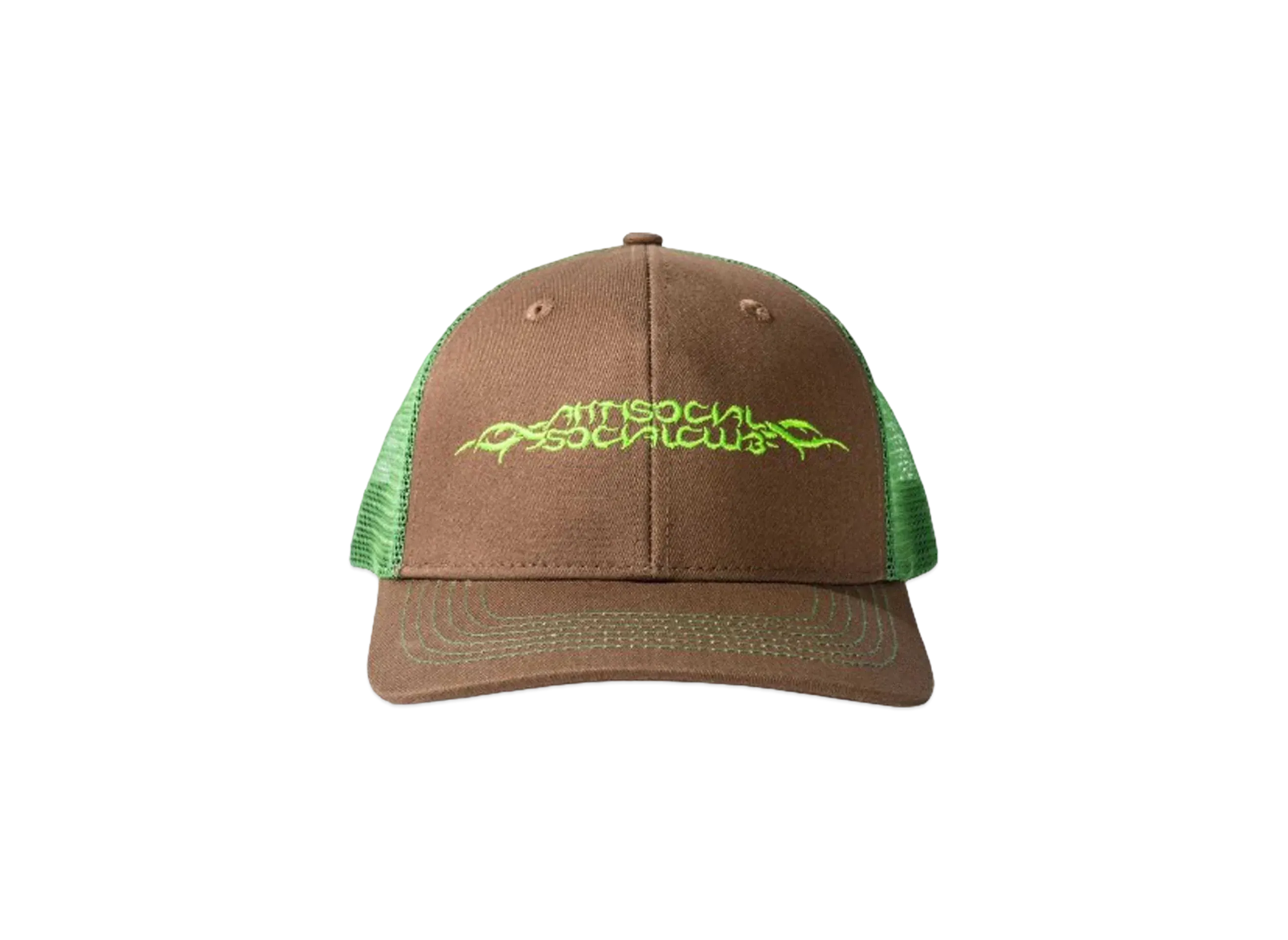 ANTI SOCIAL SOCIAL CLUB SUMMER 24 MAJOR DROP Helplessness Cap "Brown/Yellow"