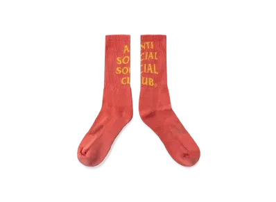 ANTI SOCIAL SOCIAL CLUB SUMMER 24 MAJOR DROP Mind Games Socks "Peach"