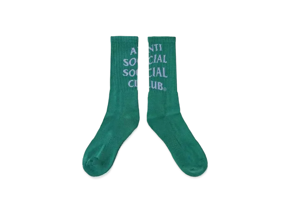 ANTI SOCIAL SOCIAL CLUB SUMMER 24 MAJOR DROP Mind Games Socks "Green"