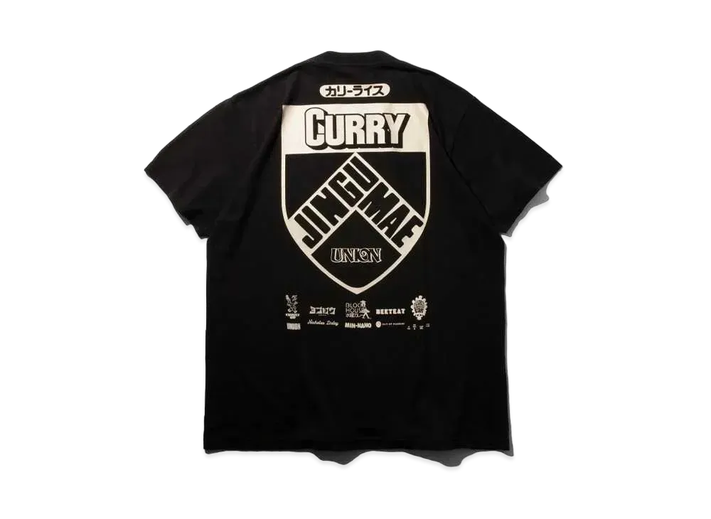 UNION x Jingumae Curry Connection POSSE TEE "Black"