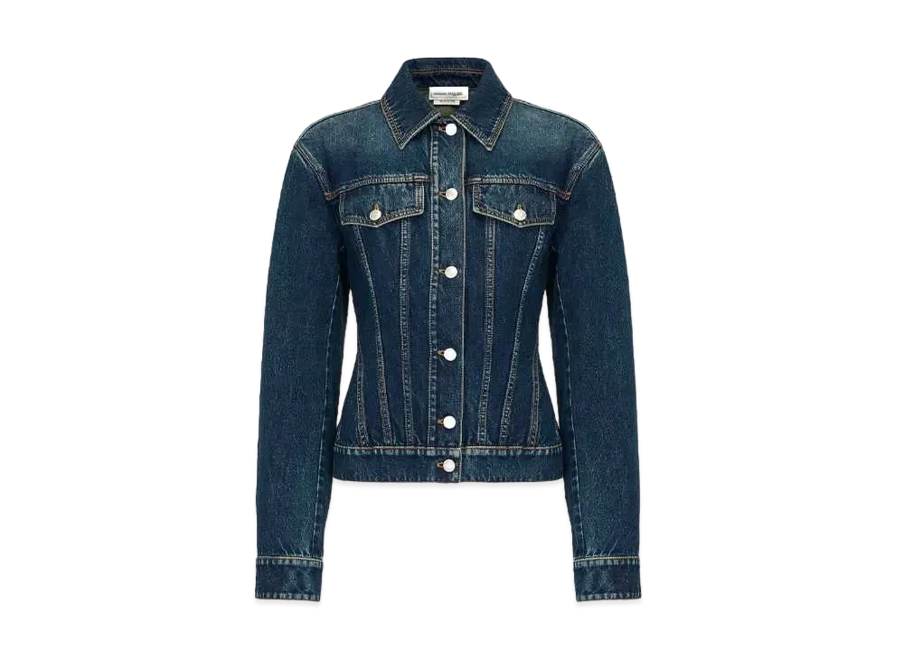 Alexander McQUEEN Waist Denim Jacket "Indigo"