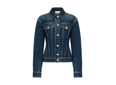 Alexander McQUEEN Waist Denim Jacket "Indigo"