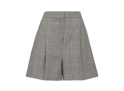 Alexander McQUEEN Prince Of Wales Tailored Shorts "Black"
