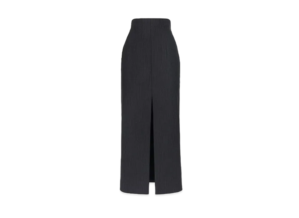 Alexander McQUEEN Pinstripe Pencil Skirt "Gray"
