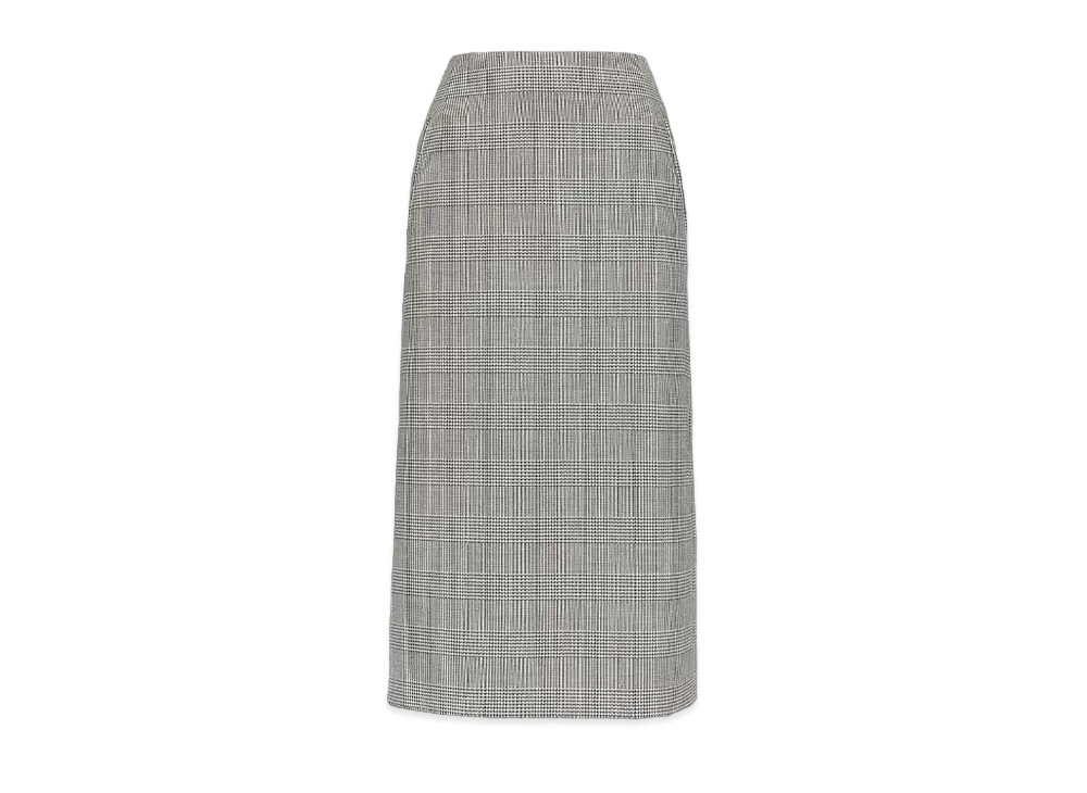 Alexander McQUEEN Prince Of Wales Pencil Skirt "Black"
