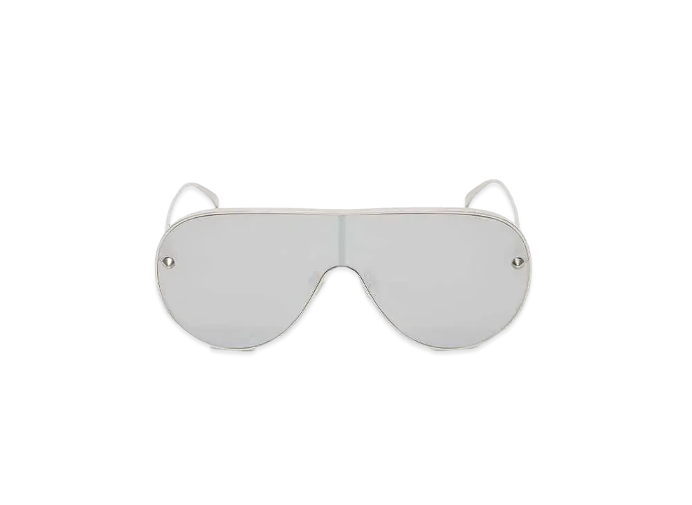 Alexander McQUEEN Metal Stud Mask Sunglasses "Silver"