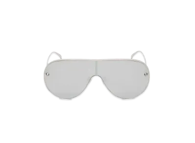 Alexander McQUEEN Metal Stud Mask Sunglasses "Silver"