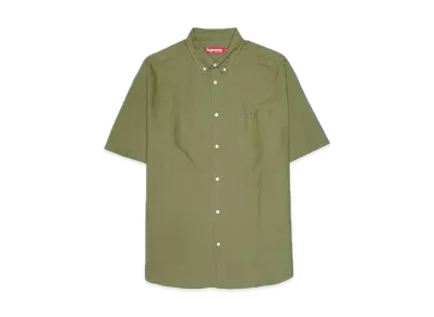 Supreme Loose Fit S/S Oxford Shirt "Olive" (24SS)