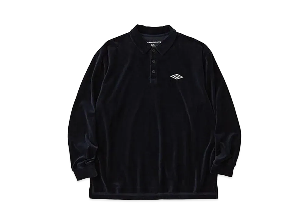 UMBRO x BLK White Mountaineering Velor Polo Shirt "Navy"