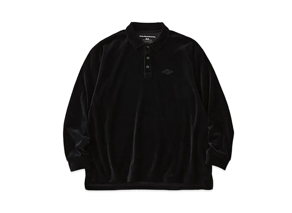 UMBRO x BLK White Mountaineering Velor Polo Shirt "Black"