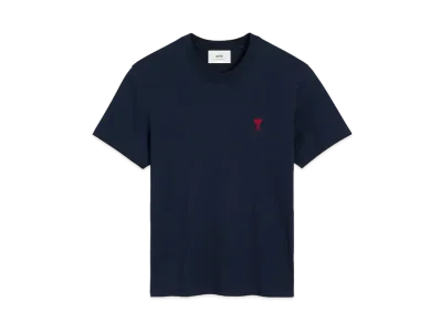 AMI PARIS Ami De Coeur T-Shirt "Night Blue"
