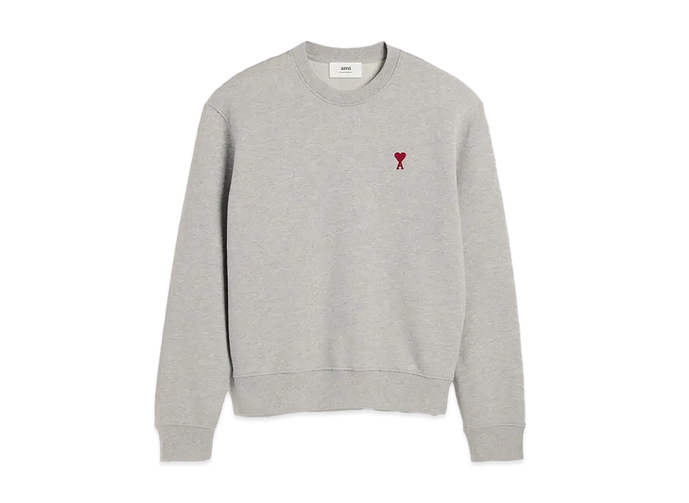 AMI PARIS Ami De Coeur Sweatshirts "Heather Ash Gray"