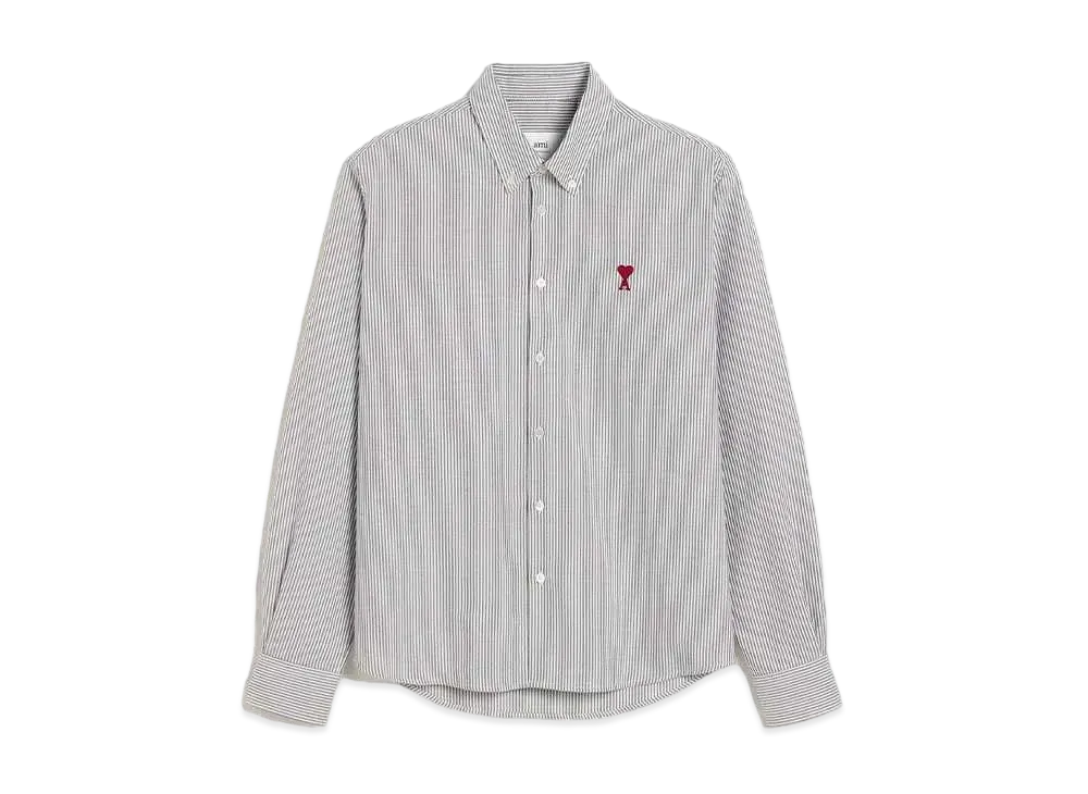 AMI PARIS Ami De Coeur Button-Down Shirt "Black"