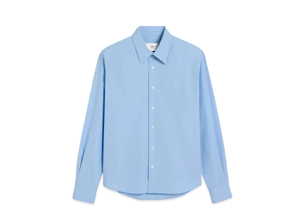 AMI PARIS Ami De Coeur Classic Shirt "Cashmere Blue"