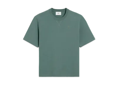 AMI PARIS Organic Cotton Heavy Jersey T-shirt "Antique Clay"