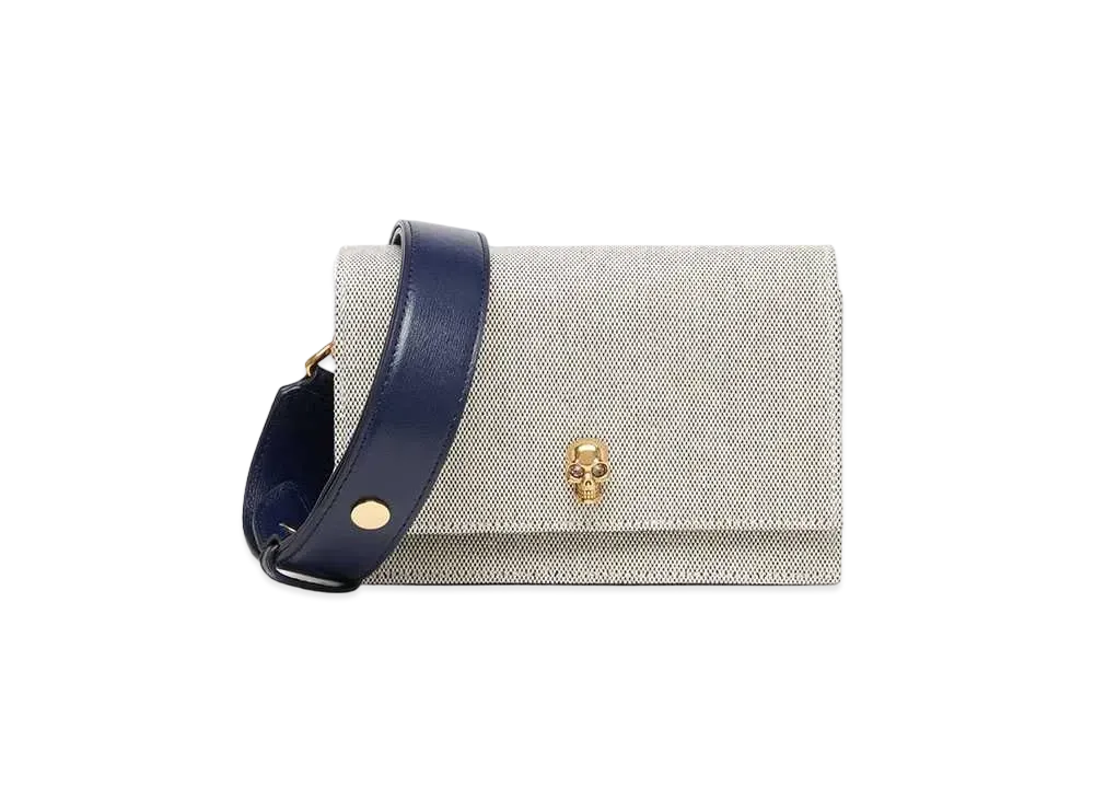 Alexander McQUEEN Biker Small Skull Bag "Gray"