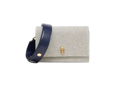 Alexander McQUEEN Biker Small Skull Bag "Gray"