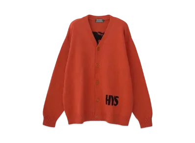 HYSTERIC GLAMOUR Woman Banana Knit Cardigan "Orange"