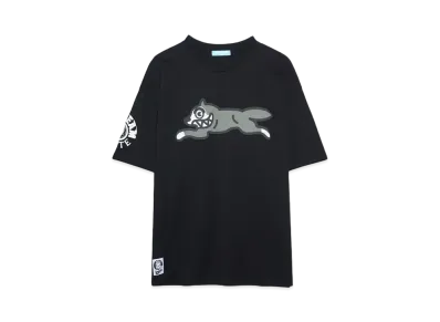ICECREAM COTTON T-SHIRT RUNNING DOG "BLACK"