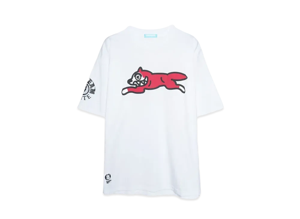 ICECREAM COTTON T-SHIRT RUNNING DOG "WHITE"