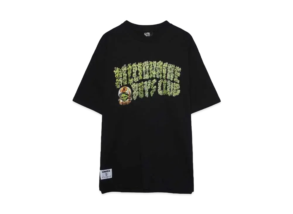 BILLIONAIRE BOYS CLUB COTTON T-SHIRT ARCH LOGO BY W "BLACK"