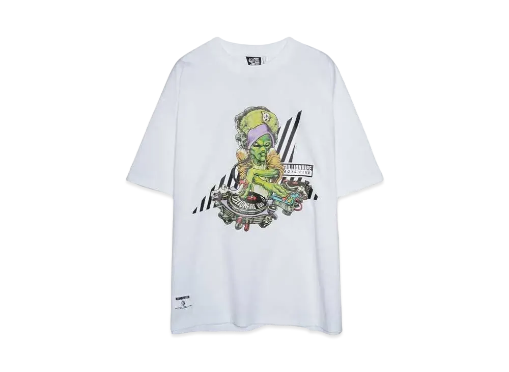 BILLIONAIRE BOYS CLUB COTTON T-SHIRT MUSIC "WHITE"