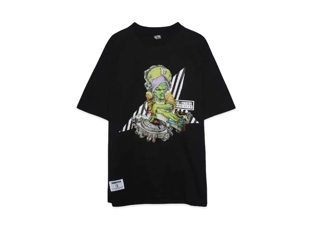 BILLIONAIRE BOYS CLUB COTTON T-SHIRT MUSIC "BLACK"