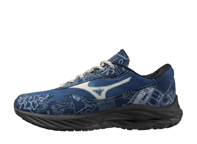 ブアイソウ × ミズノ ウェーブライダー ベータ "ムゲンブルー/ホワイト"