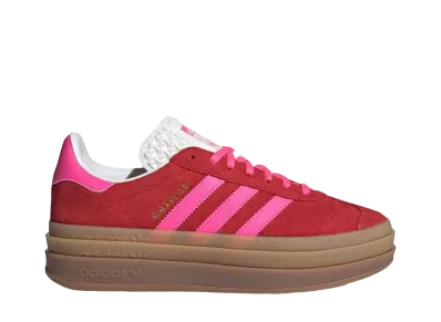 adidas Women's Gazelle Bold "College Red/Lucid Pink/Core White"