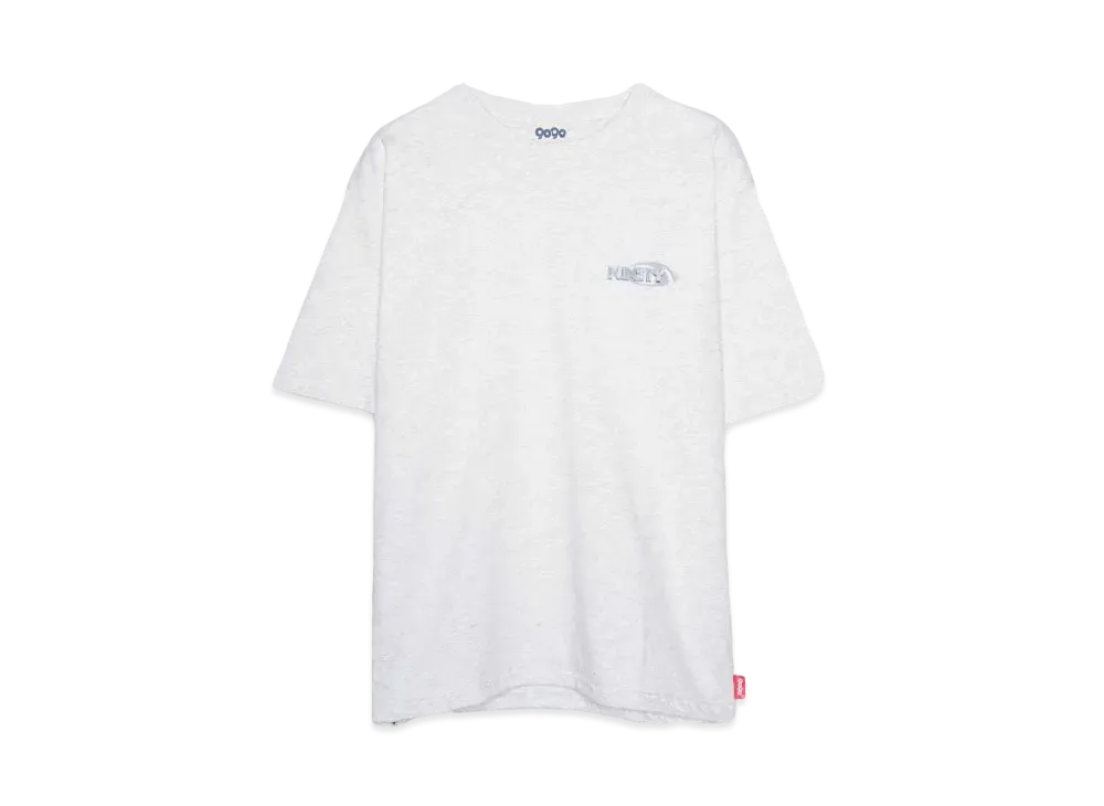 9090 Metric Heisei Logo Draw-code Tee "HEATHER WHITE"