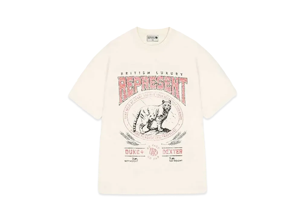REPRESENT x DUKE + DEXTER Mountain Lion T-Shirt "Ecru"