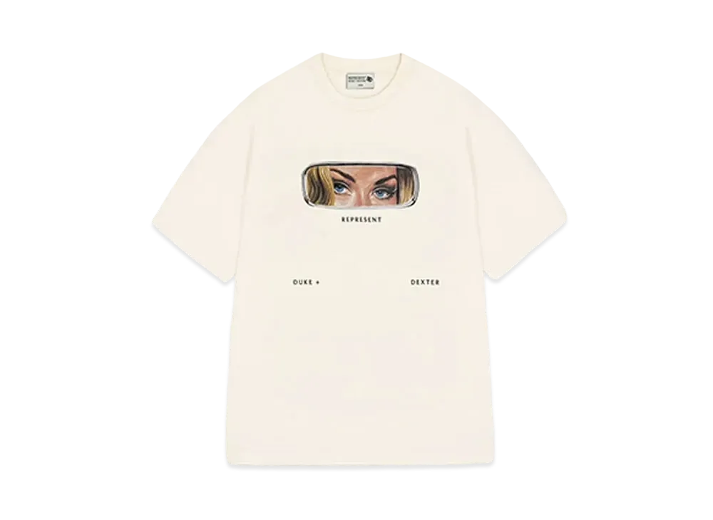 REPRESENT x DUKE + DEXTER Rearview Mirror T-Shirt "Ecru"