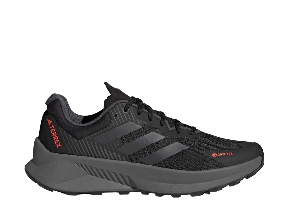 アディダス テレックス ソウルストライド フロー ゴアテックス "コアブラック/グレーシックス/インパクトオレンジ"