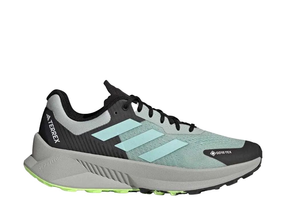 adidas Terrex Soulstride Flow GORE-TEX "Wonder Silver/Semi Flash Aqua/Lucid Lemon"