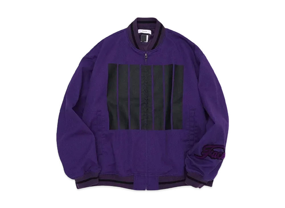 FACETASM DICKIES x FACETASM 7 BARS STADIUM JACKET "PURPLE"
