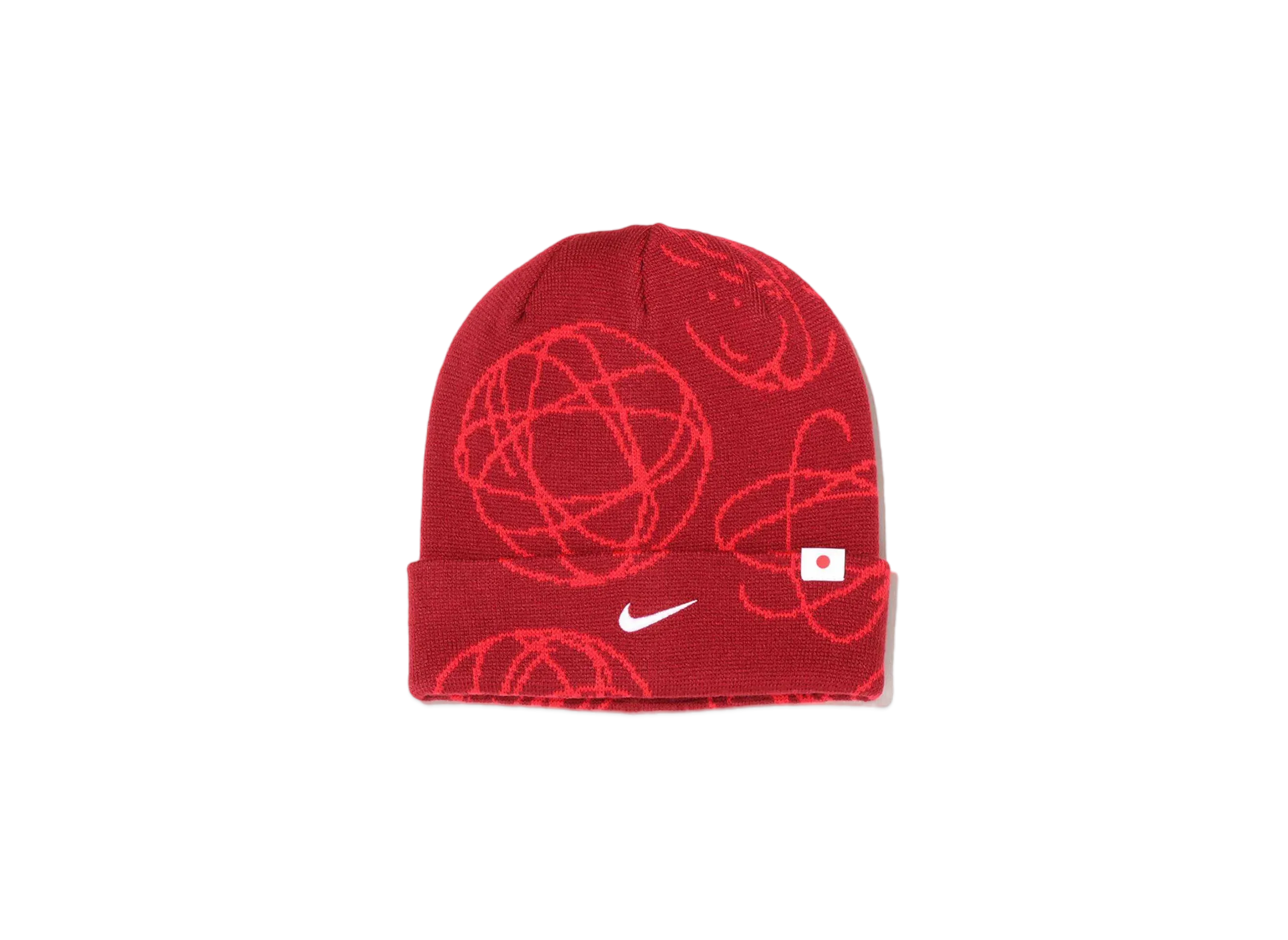 Nike x Futura Japan U NK Peak Beanie PRT OLYB "Red"
