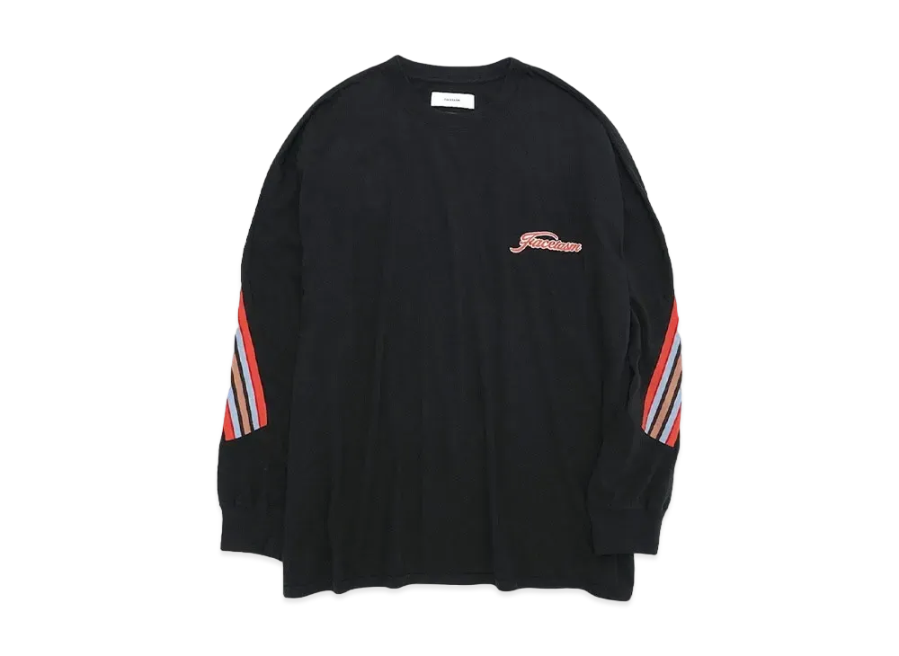 FACETASM RIB LONG SLEEVE TEE "BLACK"