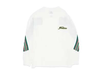 FACETASM RIB LONG SLEEVE TEE "WHITE"